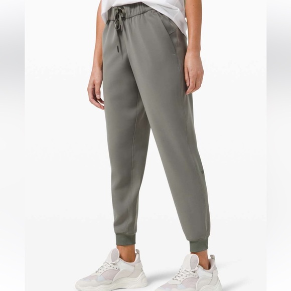 Women's Olive Green Jogger Pants - Lightweight Athletic Fit - Picture 5 of 8